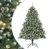 vidaXL Sztuczna choinka Zielony 240 cm PVC, plastik i stal