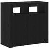 vidaXL Bufet Czarny Dąb 80 x 35 x 75 cm Drewno inżynieryjne