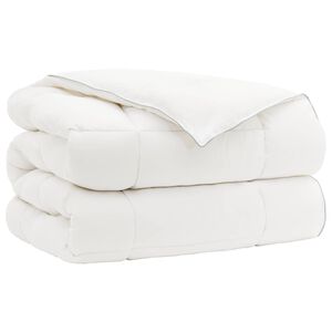 vidaXL Kołdra 220x260 cm Zima 450 GSM Wełna australijska Biały