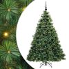 vidaXL Sztuczna choinka z 300 diodami LED Zielony 180 cm PE i PVC