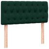 vidaXL Ł&oacute;żko kontynentalne z materacem, zielone, aksamit, 100x220 cm