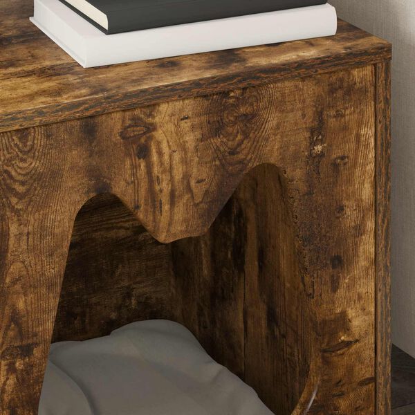 vidaXL Koty Dom Dąb wędzony 42,5 x 40 x 53,5 cm