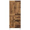 vidaXL Highboard z szufladą Stare drewno 69,5 x 34 x 180 cm
