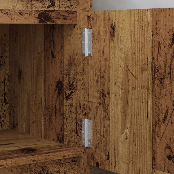 vidaXL Zawias Gładki 12 pcs Srebrny 58 x 35 x 1 mm Stal