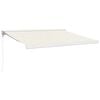 vidaXL Zwijana markiza, kremowa, 3,5x2,5 m, tkanina i aluminium