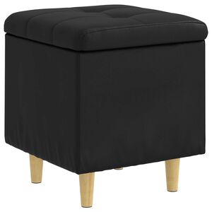 vidaXL Ottoman z przechowalnią Czarny 40 x 40 x 45 cm