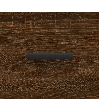 vidaXL Witrynka, brązowy dąb, 69,5x34x180 cm, materiał drewnopochodny