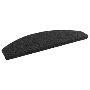 vidaXL Samoprzylepne maty na schody 15 pcs Czarny 80 x 28 x 3,5 cm