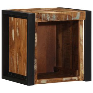 vidaXL Szafka nocna wielokolorowa 40x35x40 cm lite drewno odzyskane