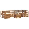 vidaXL Zestawy sof 8 pcs Naturalny Lite Drewno Akacji