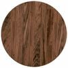vidaXL Blat stołu &Oslash; 40 x 2,5 cm Okrągły Dąb lite Ciemny brąz