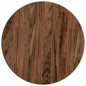 vidaXL Blat stołu &Oslash; 40 x 2,5 cm Okrągły Dąb lite Ciemny brąz