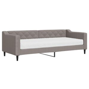 vidaXL Sofa z materacem do spania, kolor taupe, 80x200 cm, tkanina