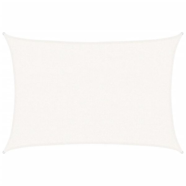 vidaXL Żagiel przeciwsłoneczny, 160 g/m&sup2;, biały, 2,5x3,5 m, HDPE