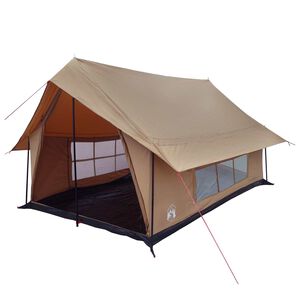 vidaXL Namiot domek brązowy 340 x 246 x 210 cm Polibawełna