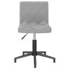 vidaXL Obrotowe krzesła stołowe, 2 szt., jasnoszare, aksamitne