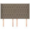 vidaXL Zagł&oacute;wek uszak, kolor taupe, 163x16x118/128 cm, tkanina