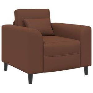 vidaXL Fotel brązowy Ekosk&oacute;ra