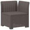 vidaXL Sofa Ogrodowa 1-osobowa w Wyglądzie Rattanowym PP jasnoszary