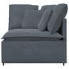 vidaXL Modułowy Narożnik Sofa z Poduszkami Ciemnoszary 100 cm