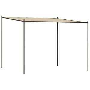 vidaXL Altana, beżowa, 3x3 m, 180 g/m&sup2;, tkanina i stal
