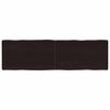 vidaXL Blat, ciemnobrązowy 140x40x(2-4)cm drewno z naturalną krawędzią