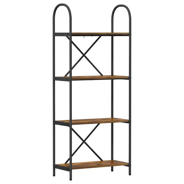 vidaXL P&oacute;łka na książki Dąb wędzony 60 x 30 x 146 cm