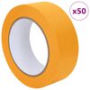 vidaXL Taśmy Maska Malarska 50 pcs Ż&oacute;łty 38mm x 50m Papier