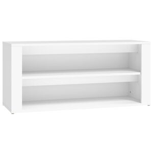 vidaXL P&oacute;łka na buty, biała, 100x35x45 cm