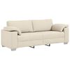 vidaXL Sofa Beżowy 219 x 77 x 82 cm Tkanina lniana