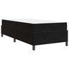 vidaXL Ramka ł&oacute;żka z materacem Czarny 80 x 200 cm tkanina