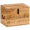 vidaXL Skrzynia, 39x28x31 cm, lite drewno mango