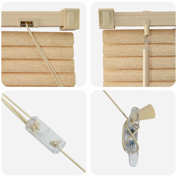 vidaXL Żaluzja wenecka Jasnobrązowy ze wzorem 213 x 50 cm PVC