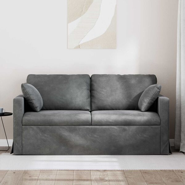 vidaXL Sofa Ciemnoszary
