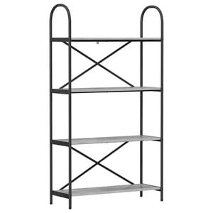 vidaXL P&oacute;łka na książki 4 poziomy 80 x 30 x 146 cm Drewno inżynieryjne