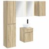 vidaXL Zestaw Szafek Łazienkowych 5 pcs dąb Sonoma 43 x 11,5 x 60,5 cm