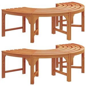 vidaXL Ławka Drzewna 2 pcs Naturalny 160 x 80 x 45cm