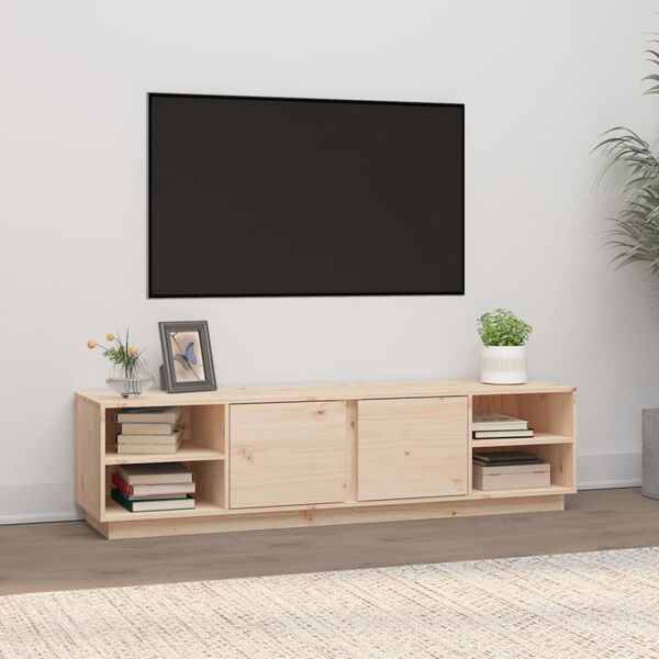 vidaXL Szafka pod telewizor, 156x40x40 cm, lite drewno sosnowe
