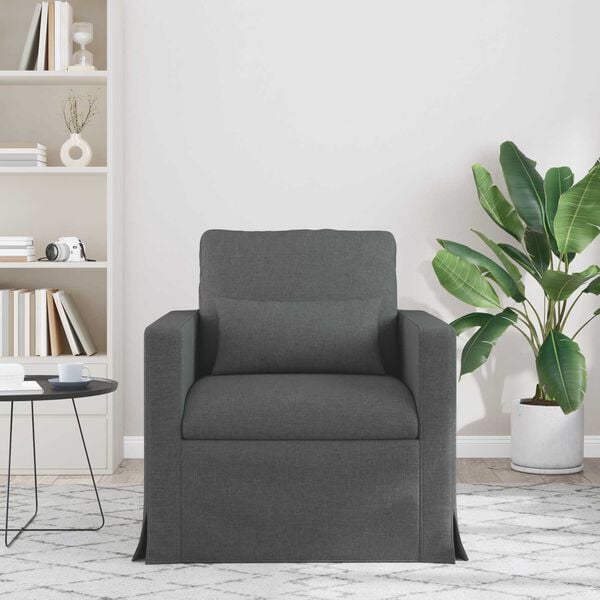 vidaXL Sofa Ciemnoszary