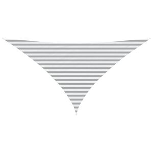 vidaXL Żagiel przeciwsłoneczny Jasnoszary i biały. 3,5 x 3,5 x 4,9 m