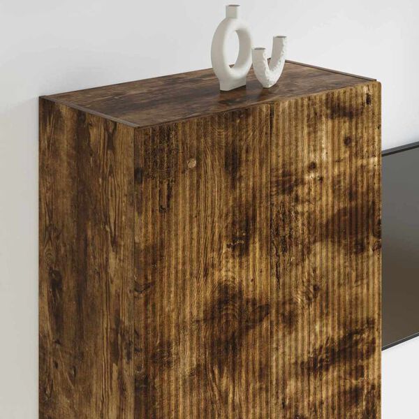 vidaXL Szafka pod telewizor Dąb wędzony 59,5 x 31 x 100 cm