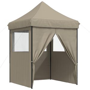 vidaXL Namiot Imprezowy 200 x 200 x 306 cm Szarobeżowy Materiał Oxford