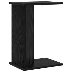 vidaXL Stolik końcowy Czarny Dąb 35 x 25 x 50 cm Drewno inżynieryjne
