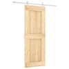 vidaXL Drzwi przesuwne Naturalne i białe 80 x 210 cm