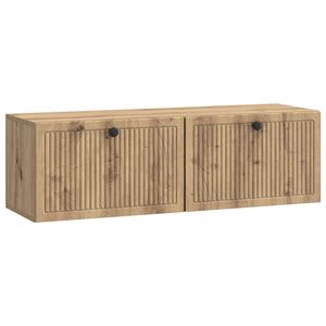 vidaXL Szafka RTV montowana na ścianie 98 x 31 x 30 cm Dąb artisan