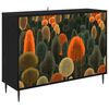 vidaXL Bufet ZAANDAM Czarny dąb 102 x 33 x 76 cm Drewno inżynieryjne