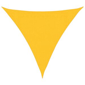 vidaXL Żagiel przeciwsłoneczny, 160 g/m&sup2;, ż&oacute;łty, 3,6x3,6x3,6m, HDPE