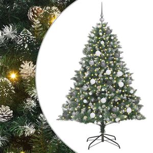 vidaXL Sztuczna choinka Zielony 180 cm PVC, plastik i stal