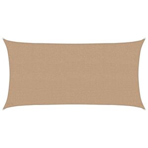 vidaXL Żagiel przeciwsłoneczny, 160 g/m&sup2;, kolor taupe, 2,5x5 m, HDPE
