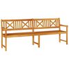 vidaXL Ławka ogrodowa naturalny 220 x 56 x 90 cm Lite Drewno Akacji